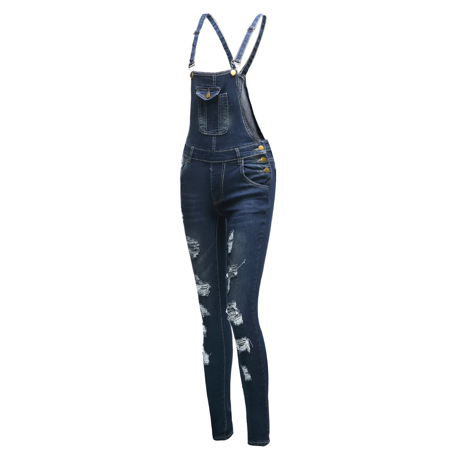 Women's Vintage Overalls Denim Jeans