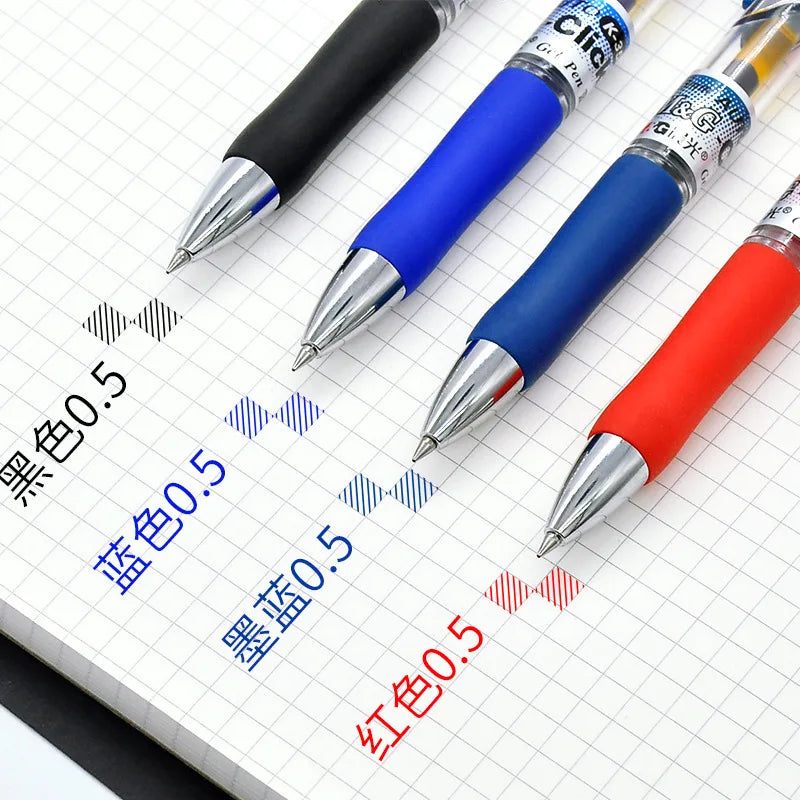 43 PCS Gel Pens & Refills Set Stationery Kawaii writing pen Black/red/blue ink 0.5 mm blue ballpoint pen