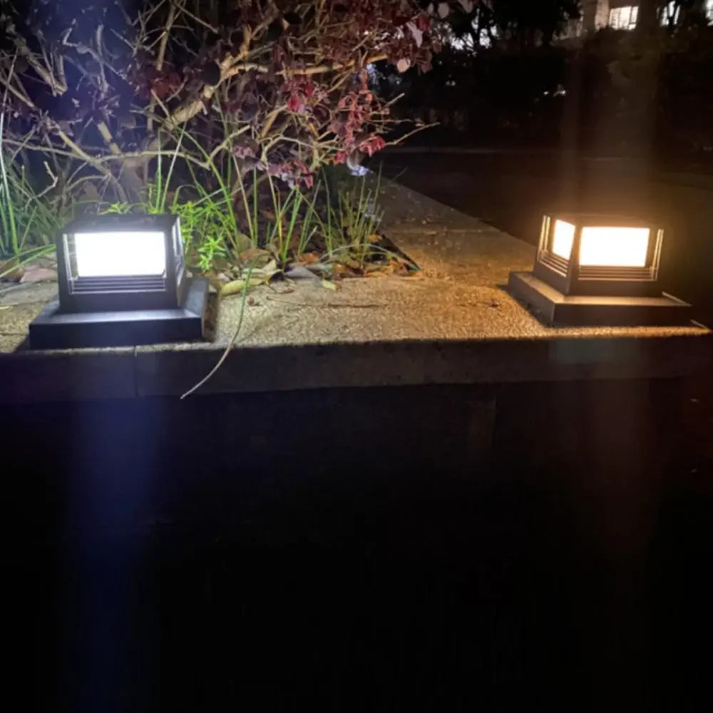 Solar Gate Lamp Outdoor Waterproof Post Villa Column Lamp Fence Gate Pillar Head LED