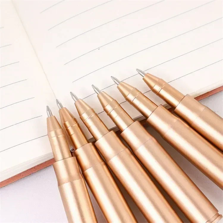 Creative Retro Bullet Shaped Ballpoint Pen Simulation Weapon Gun M4A1 Gel Pen Promotion Small Gift Stationery School Supplies