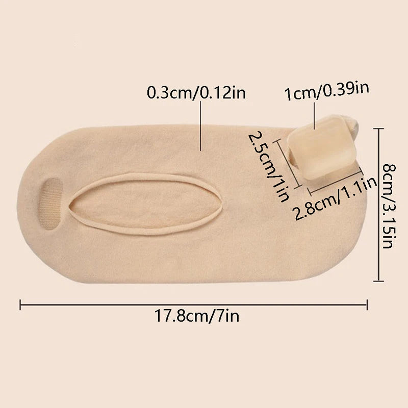 1Pair Toe Separator Sock Toe Separator Hallux Valgus Bunion Corrector Orthotics Feet Bone Thumb Adjuster Straightener Brace Foot