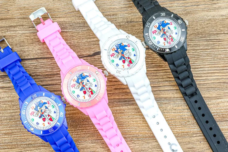 Game Sonic The Hedgehog Children Watch Fashion Silicone Student Quartz Electronic Watch Christmas Gifts