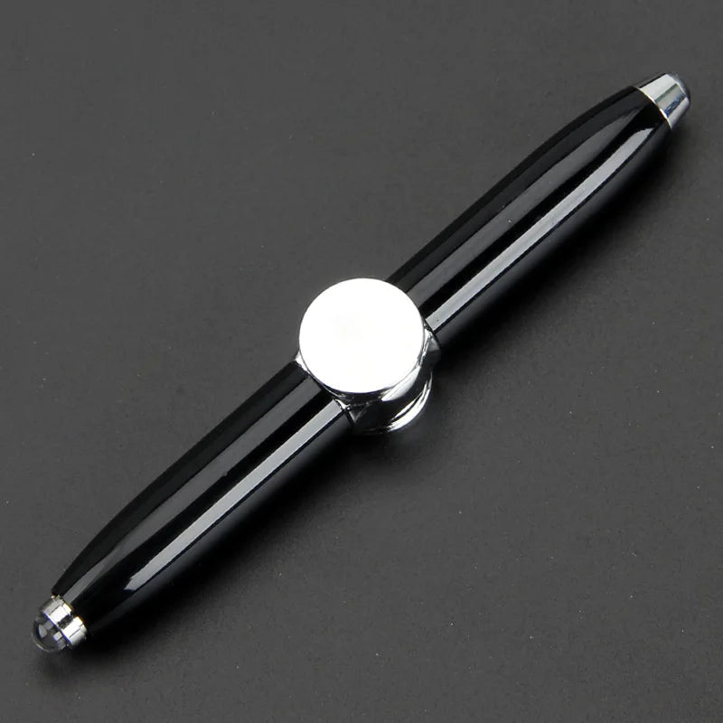 Led Spinning Pen Fidget Anxiety Decompression Gyro Metal Ballpoint Pen Office School Supplies