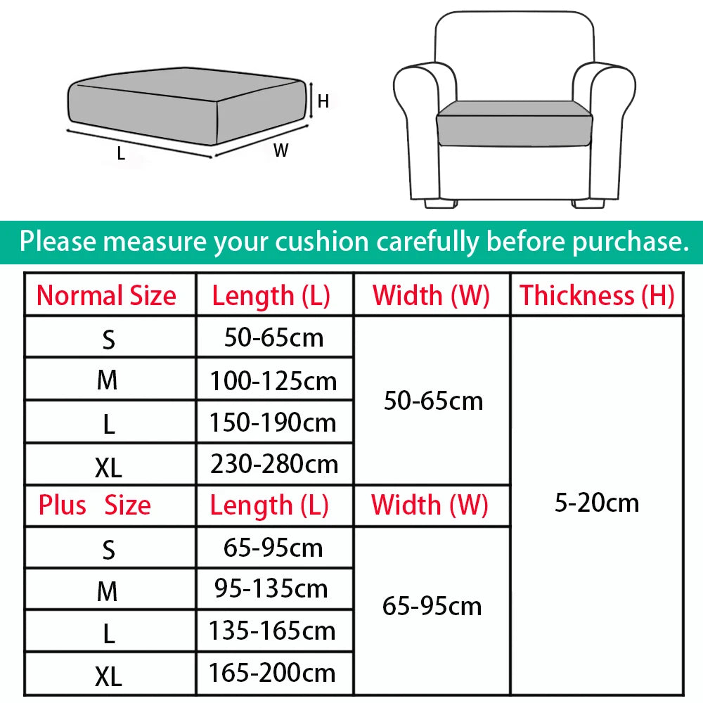 Water Proof Sofa Seat Cushion Cover Furniture Protector High Quality for Pets Kids Stretch Washable Removable Sofa Slipcover