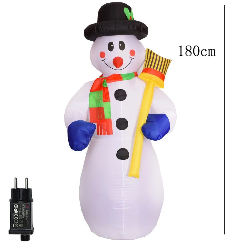 Christmas Decorations 1.8m Motorcycle Santa Claus Christmas inflatable