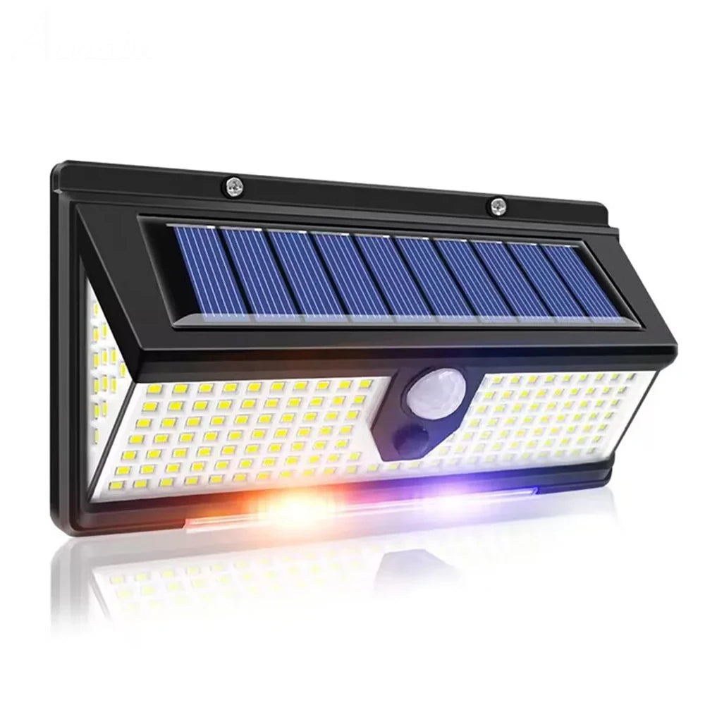 Led Solar Wall lamp Outdoor Lighting Wiring free Creative wall Courtyard lamp Waterproof Human Sensing Street lamp