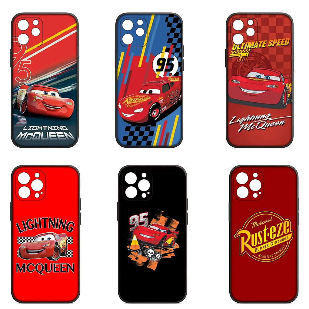 Phone Cover Case for Lightning McQueen Soft Casing for iPhone 16 15 14 Plus 13 12 Mini 11 Pro Max XS X XR