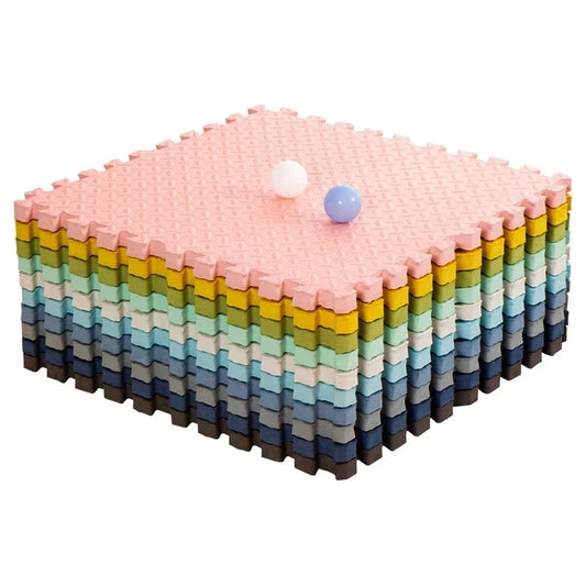 1cm Thick Foam Mats for Kids Children Foam Floor Mat Children's Stitching Crawling Climbing Home Bedroom Living Room Tatami Play Mat 4Pcs