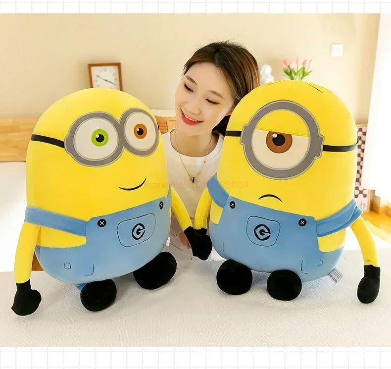 Minions Characters Yellow Plush Toys Bob Stuart In Jeans Soft Toys Dolls & Hobbies Christmas Birthday Gift