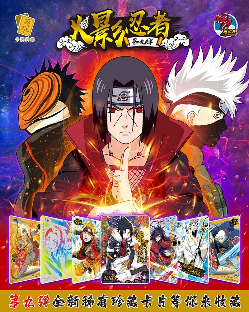 Naruto SSR Card Deluxe Collection Edition Card Naruto Sasuke Anime Character TCG Board Game