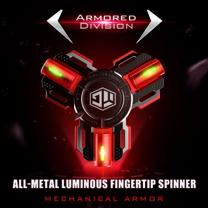 Permanent Glow Fidget Spinner Hand Spinner Alloy Material Long Rotation High Speed