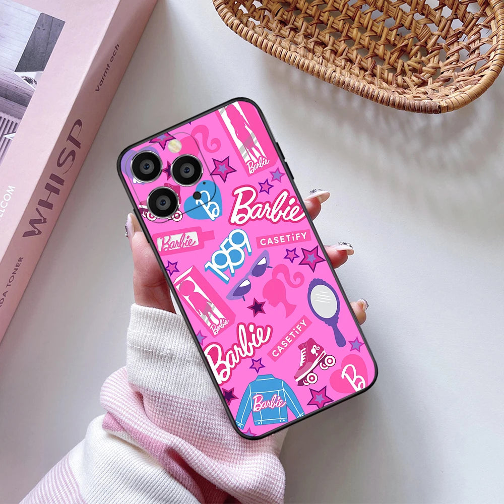 iPhone soft case Barbie Soft Case For iPhone 11 12 13 14 15 Pro Max Plus Mini