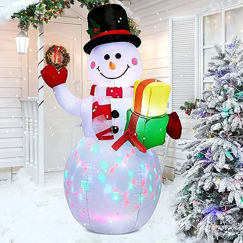 1.5m Cartoon Giant Snowman LED Snowman Christmas Decorations