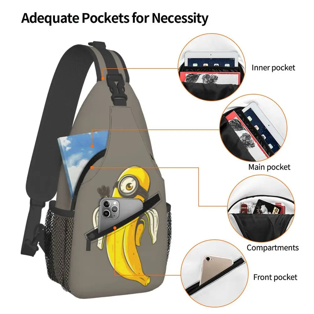 Minions Crossbody Chest Backpack Minion Shoulder Backpack