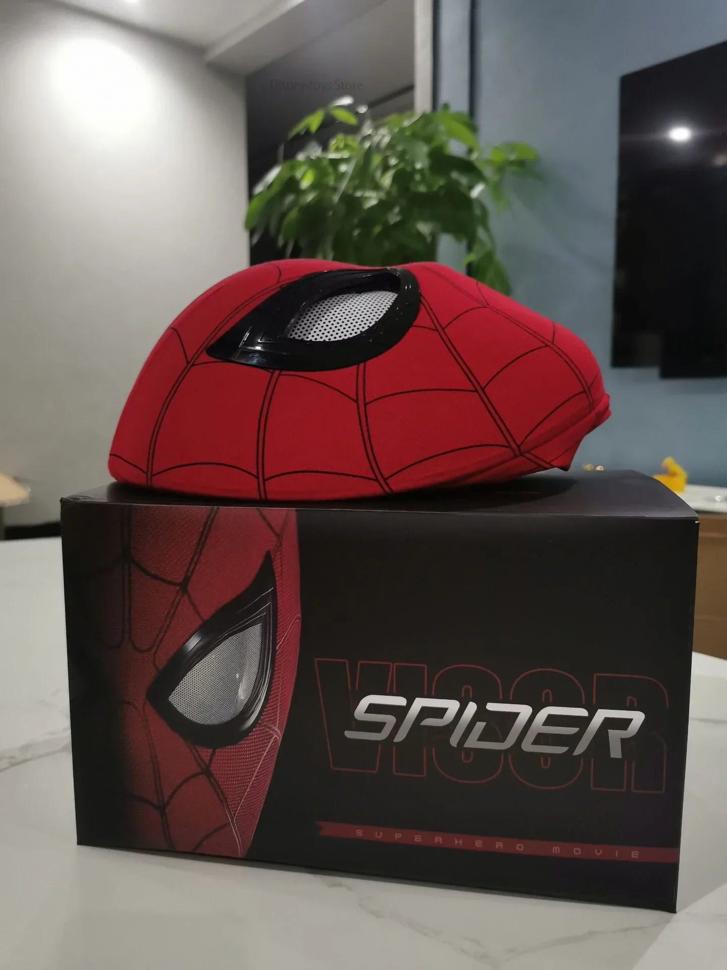 New Spider man no Way Home Spider Man Mask Luxury Helmet Rechargeable Remote Eyes Movable Mask Cosplay Decoration Toys