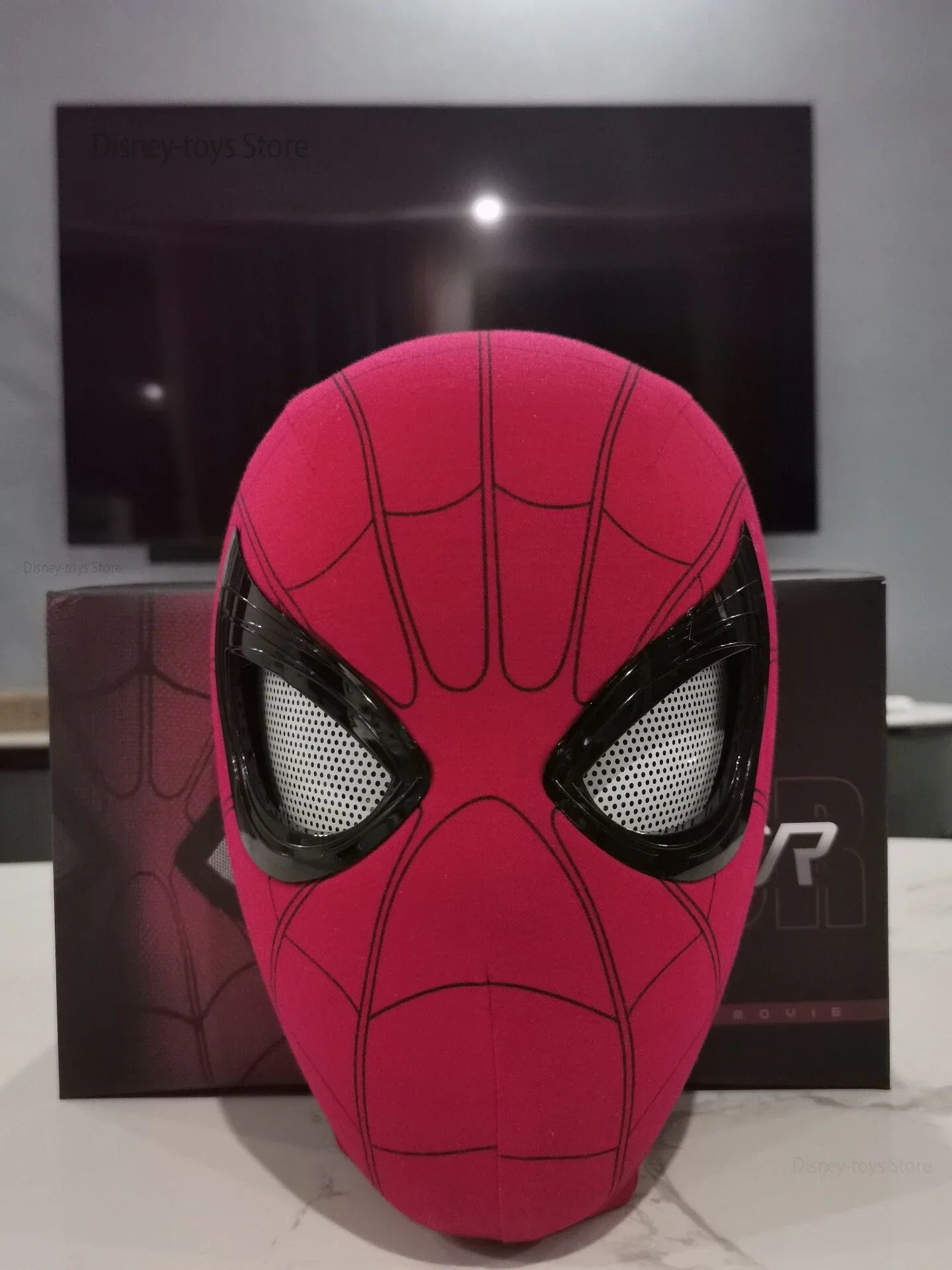 New Spider man no Way Home Spider Man Mask Luxury Helmet Rechargeable Remote Eyes Movable Mask Cosplay Decoration Toys