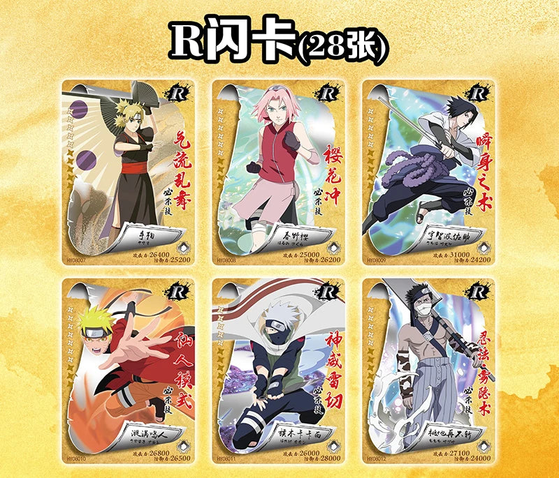 Naruto SSR Card Deluxe Collection Edition Card Naruto Sasuke Anime Character TCG Board Game