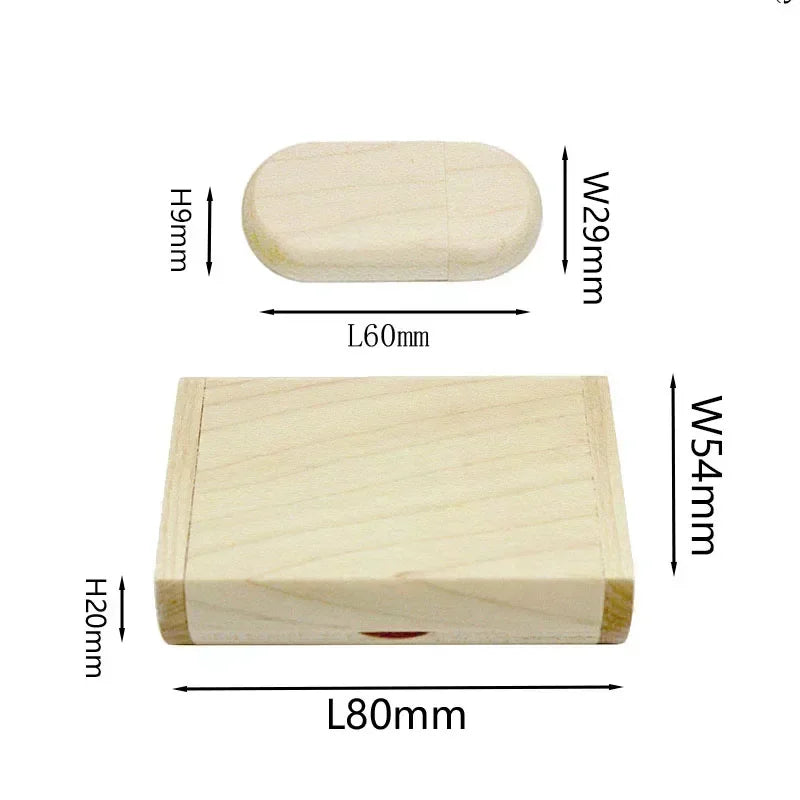 JASTER USB Flash Drive 128GB Memory Stick 2.0 Wooden Free Logo Personal Customized Pendrive 4GB 8GB 16GB 32GB  64GB Wedding Gift