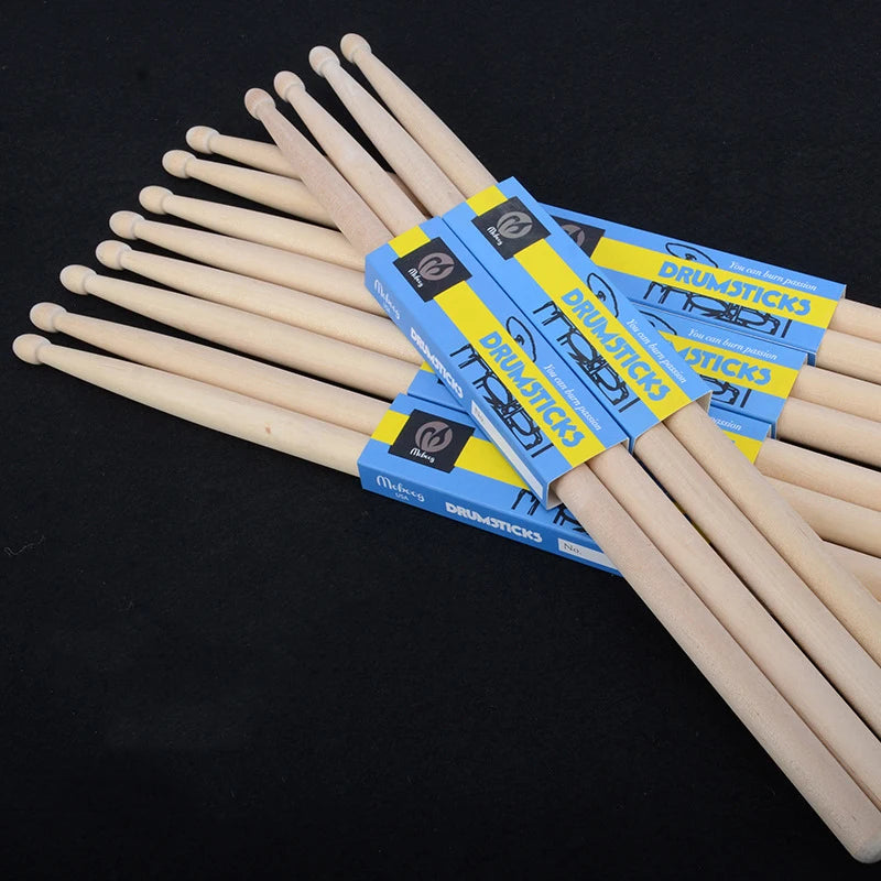 1 Pair Professional Drum Sticks High Quality Wood Drumsticks 5A/7A Musical Instruments Drum Sticks