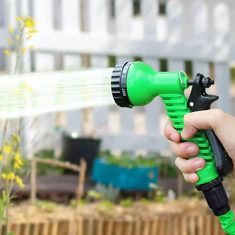 Garden Hose High-Pressure Car Wash Home Garden Watering Hose Expandable Magic Water Pipes Cleaning Water Gun 25FT-200FT