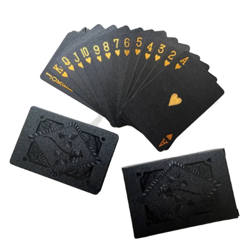 Black Gold Playing Card Game Card Group Waterproof Poker Suit Magic