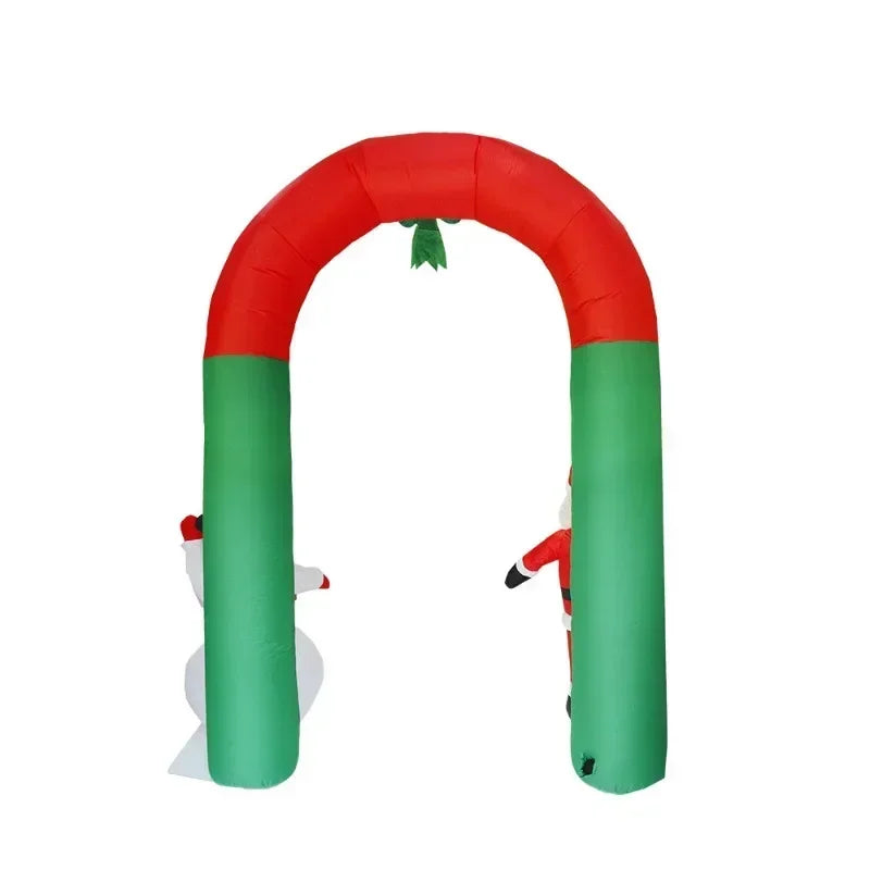 Christmas yard decoration props inflatable Christmas arch Santa Claus snowman inflatable air model