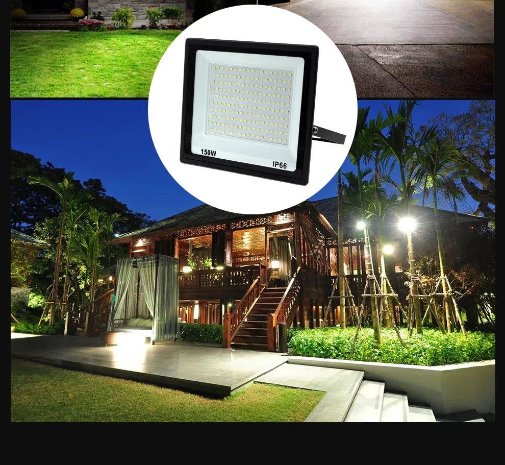 High Brightness LED Floodlight 10W 20W 30W 50W 100W 150W 200W 300W IP66 Waterproof Spotlight For Garden Street Outdoor Lighting