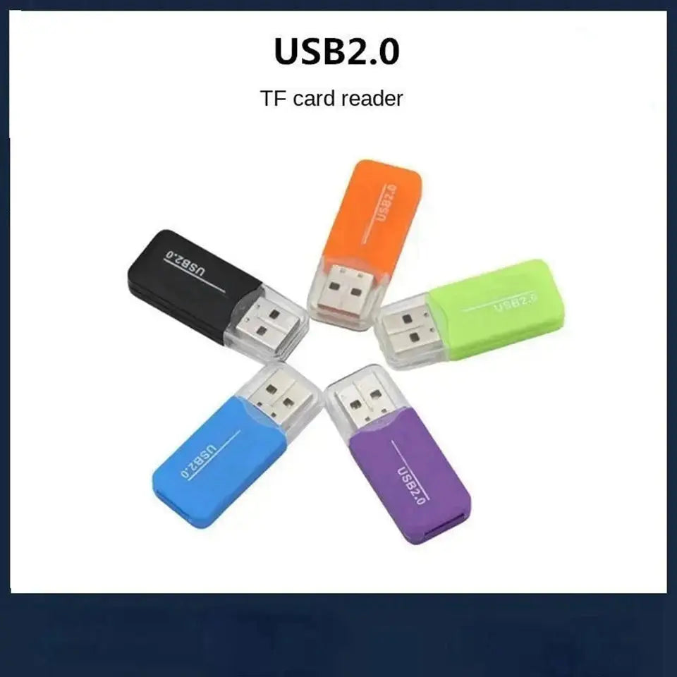 Portable Mini USB 2.0 TF Memory SIM Card Reader High Speed T-Flash Adapter