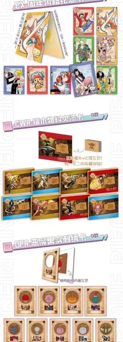 New One Piece Card Japanese Anime Collection Card Booster Box Full Set Luffy Roronoa Paper Game Child Birthday Gift Toy box