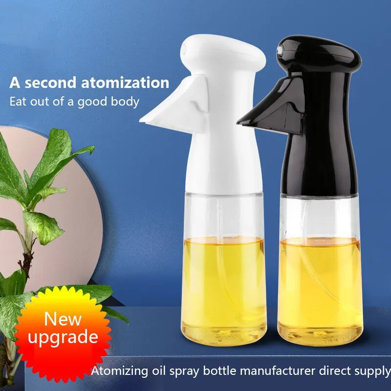 Transparent Kitchen Oil Bottle Cooking Oil Spray Olive Oil Bottle Fitness Barbecue Spray Oil Dispenser