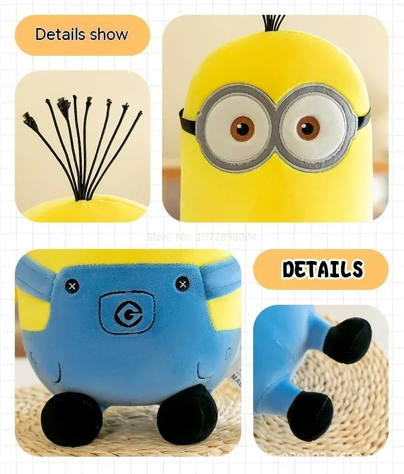 Minions Characters Yellow Plush Toys Bob Stuart In Jeans Soft Toys Dolls & Hobbies Christmas Birthday Gift