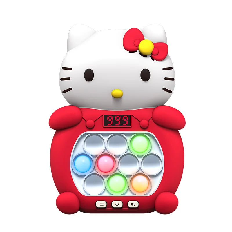 New Kuromi Quick Push Game Pop up Fidget Bubble Electronic Pop it Pro Game Light Stress Relief Toy Adult and Children's Gift Box