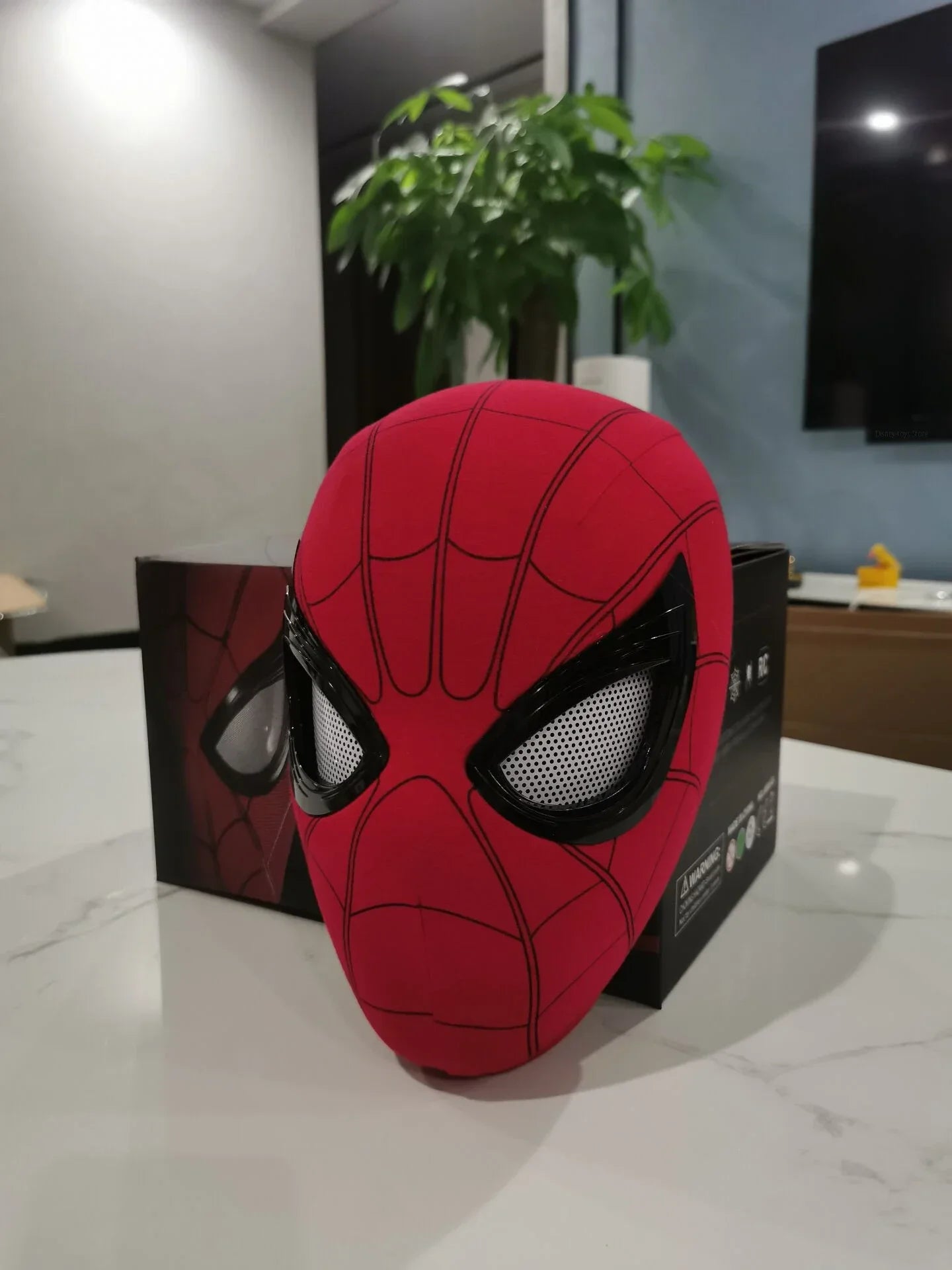 New Spider man no Way Home Spider Man Mask Luxury Helmet Rechargeable Remote Eyes Movable Mask Cosplay Decoration Toys