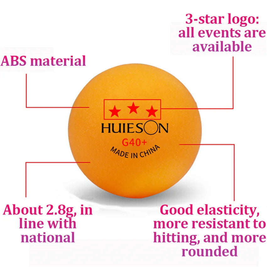 3 Star Ping Pong Balls ABS+ Material Professional Table Tennis Balls TTF Standard Table Tennis For Competition