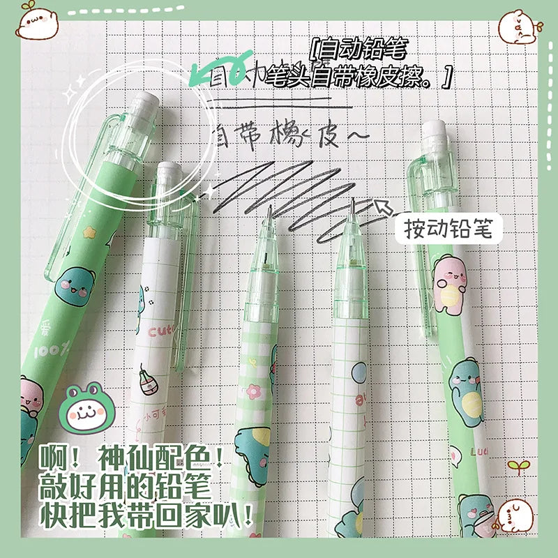 Mechanical Pencil School Supplies Cute Things Pencils for School Anime Stationery Pens Kit