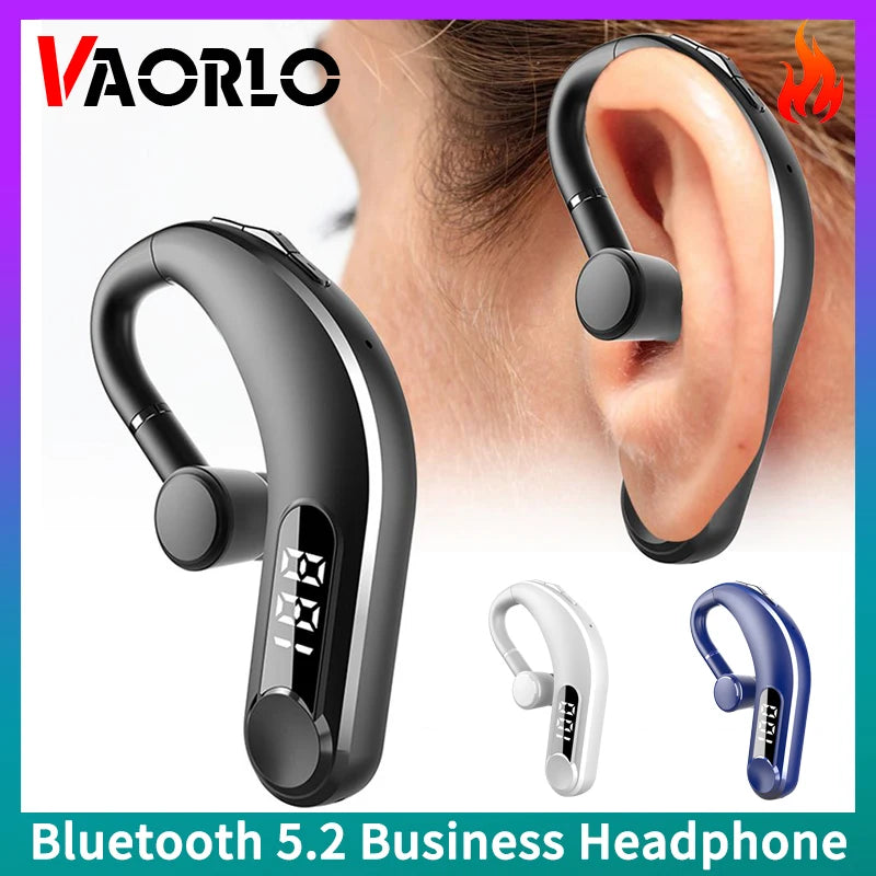 5.2 Bluetooth Earphone long battery life Wireless Earphone Handsfree Sports Earbuds with Mic LED display