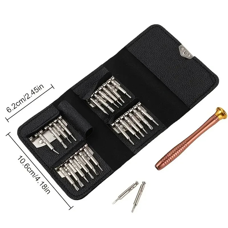 Precision Screwdriver Set, 25 In 1 Repair Tool Kit, Small Screwdriver Set, Star/Y-type/Flat-blade/Triangle Screwdrivers F