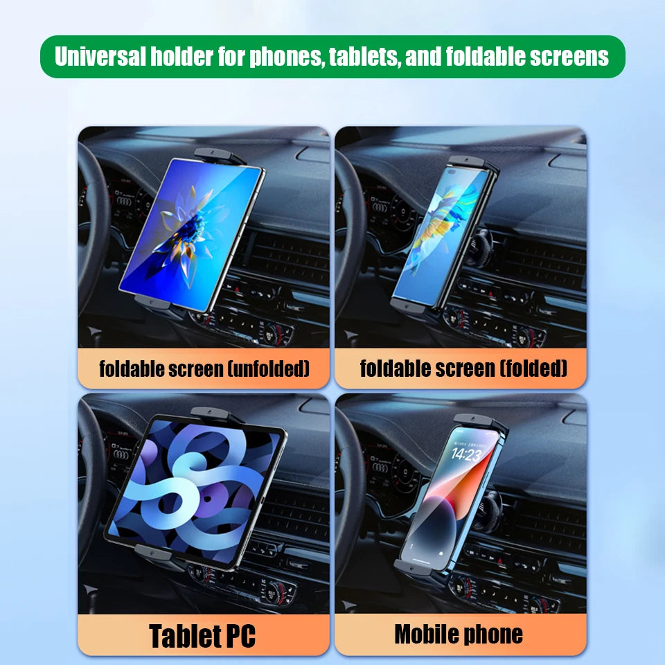 Car Phone Clip Holder Air Vent for Samsung Galaxy Z Fold 4 3 2 Support GPS Stand for iPad Tablet Car Air Outlet Telephones Mount