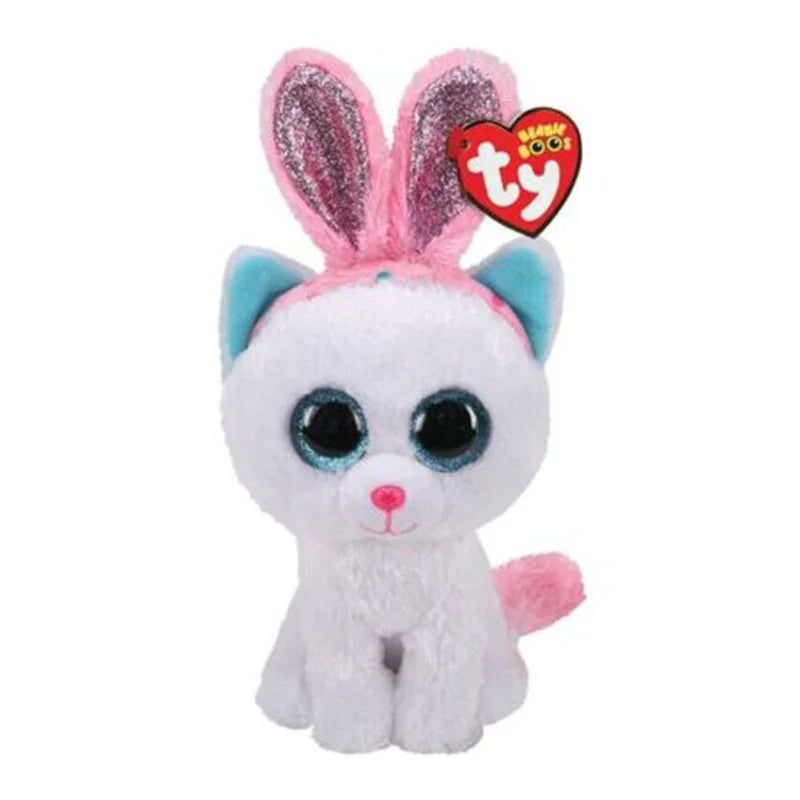 TY Beanie 6" Glitter Eyes Heather Lainey Giselle Scrappy Kiki Fiona Cat Stuffed Soft Doll Toy Christmas Gift Kids Toys