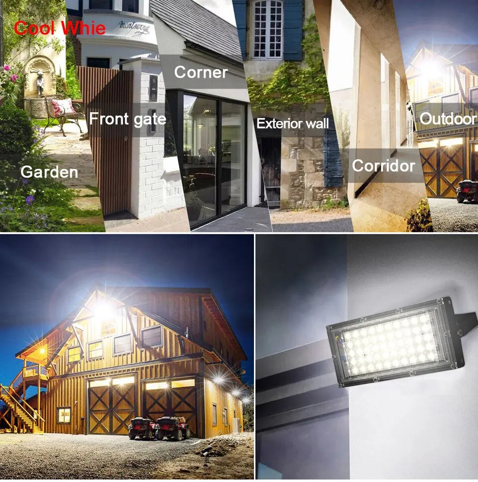 50W LED Flood Light Outdoor Lighting 220V 240V Floodlight Waterproof IP65 Reflector Projecteur LED Exterieur Focus Spotlight