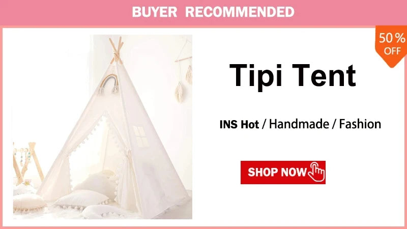 Portable Baby Tents Castle Kids Play House Camping Toys Tipi Prince Folding Tent