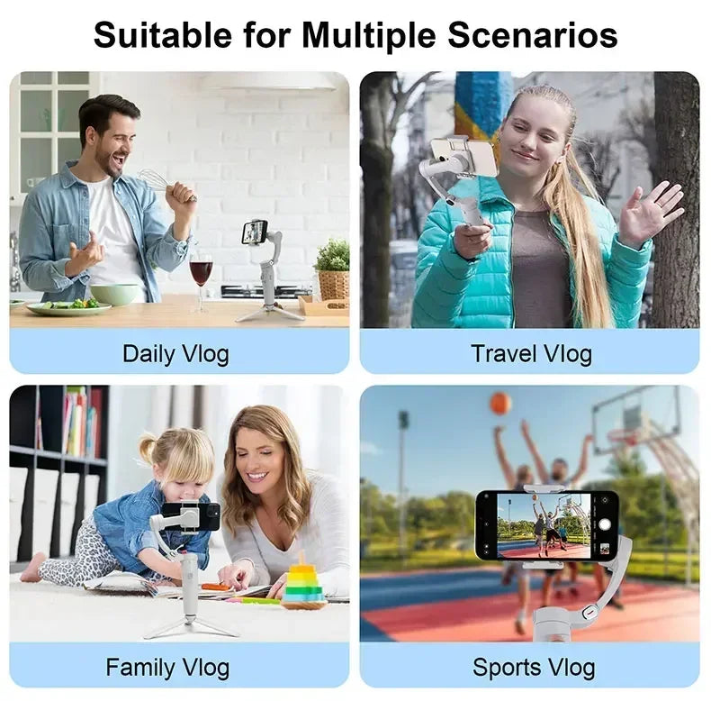 360 Rotation Selfie Stick Desktop Gimbal Stabilizer For TikTok Smartphone live camera