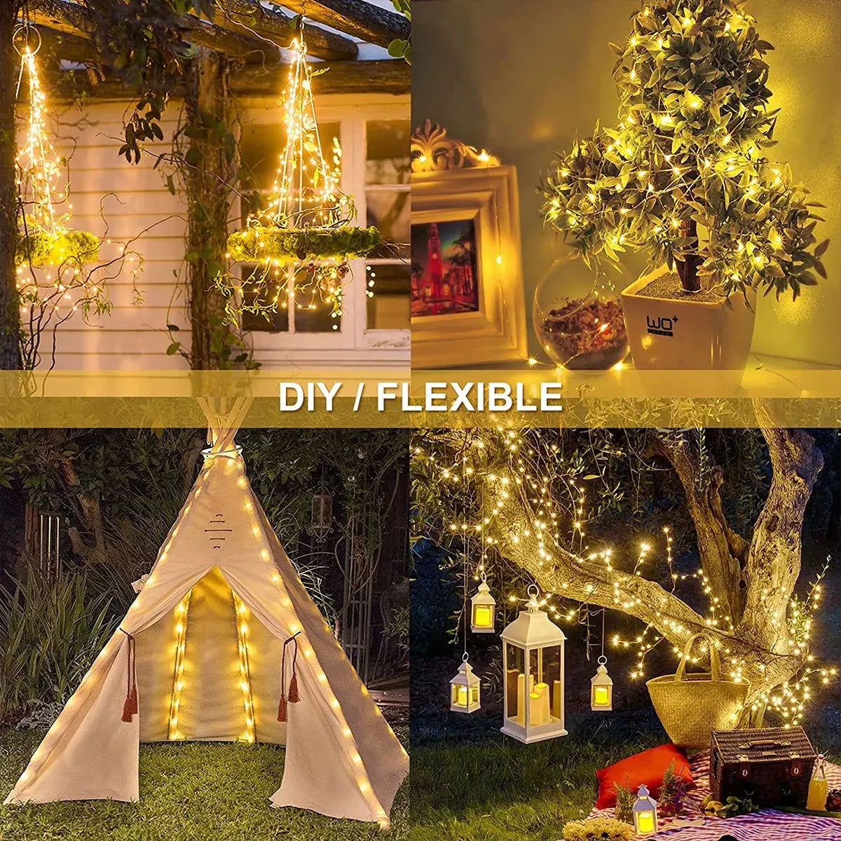 Solar LED Light 7M/22M/32M Outdoor Garden Waterproof Fairy Garland String Lights Christmas Holiday Party Decoration Solar Lights