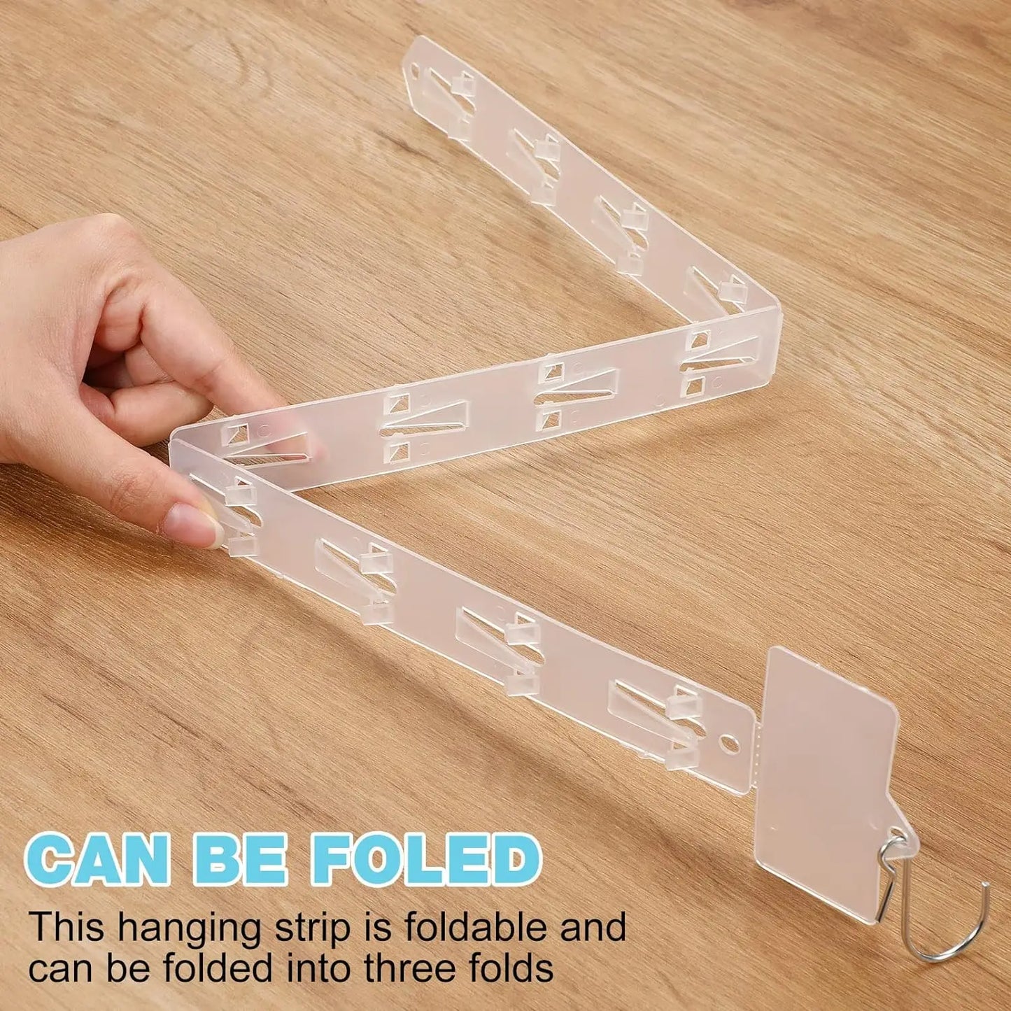 6/1PCS Plastic Snack Hanging Strips Universal Convenience Store Shelf Food Display Hangers Foldable Transparent Shop Clip Strips