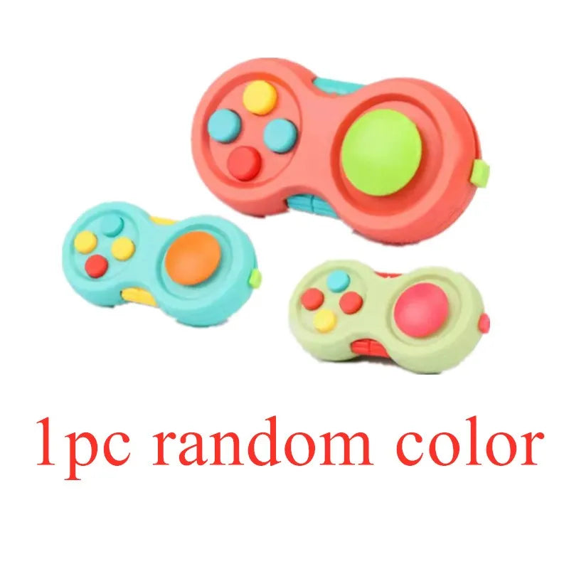 1pc Game Fidget Pad Stress Reliever Squeeze Fun Magic Desk Toy Handle Toys Stress Decompression Gift Key Mobile Phone Accessory