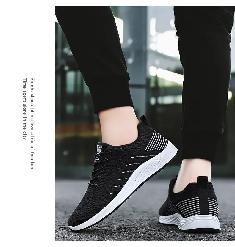 Men Breathable Sneakers Spring New Soft-soled Casual Shoes Running Shoes Man Lightweight Casual Non-Slip Shoes Zapatillas Hombre