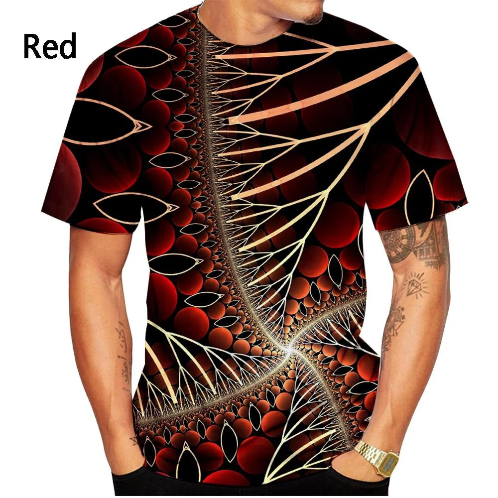 New Fashion Vertigo Hypnosis 3d Printed T-shirt Men and Women Summer Casual Short Sleeve Color Fluorescent Shirt Top