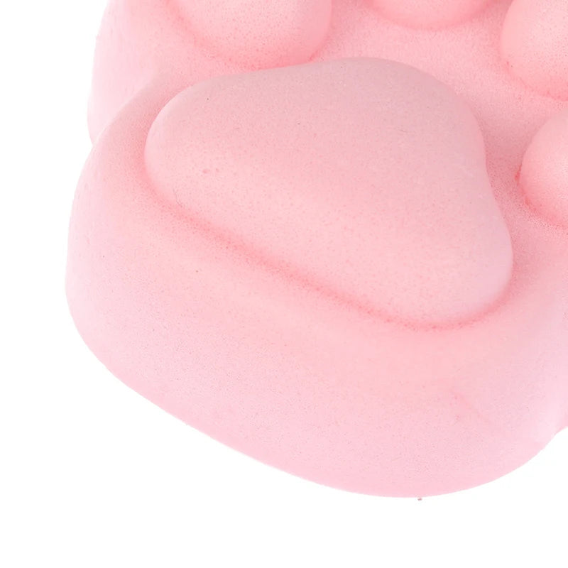 1Pcs Cute Pink Small Cat Paw Slow Rebound Fidget Toy Cat Foot Wet Soft Finger Pinch Decompression Squishy Toy Release Toys