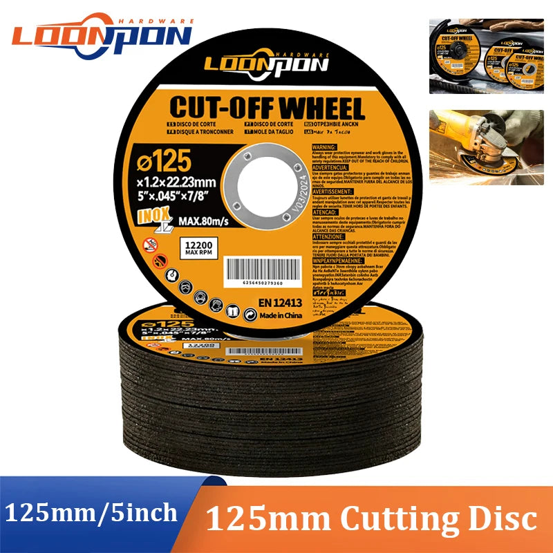 Resin Cutting Disc 125mm Cut Off Wheels Flap Sanding Grinding Discs Angle Grinder Wheel for Metal 4inch 15/25/40Pcs