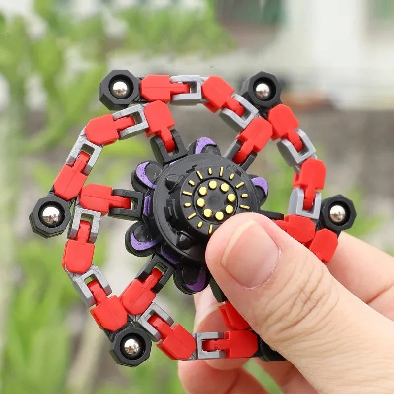 Adult Stress Relief Sensory Gyro Gift Antistress Hand Spinner Vent Toys  New Deformed Fidget Spinner Chain Toys for Children